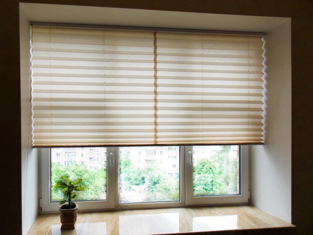 pleated blinds
